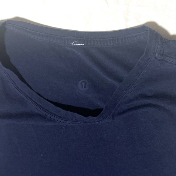 LULULEMON BLACK TANK TOP Muscle Yoga Sleeveless Tee Shirt with Bag - Picture 13 of 14